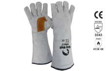 Welders Glove Grey & Gold  - Esko Grey Wolf