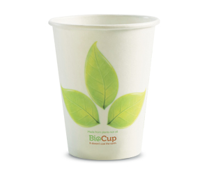 12oz Coffee Cups Leaf (90mm) Single Wall - BioPak