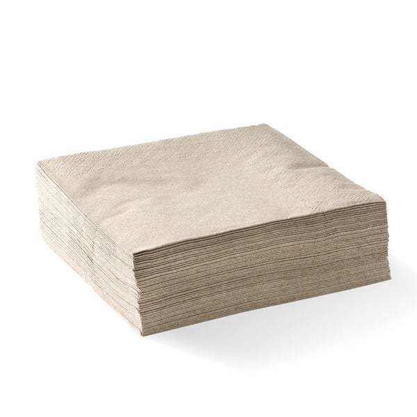 Dinner Napkin 2 Ply (1/4 Fold) Natural - BioNapkin