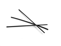 Cocktail Straws 3mm PLA Black, Pack 1000 - Vegware