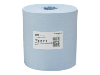 Basic 1 Ply 280M Roll CentreFeed Blue - Tork