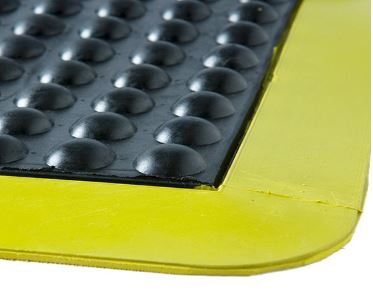 Bubble Mat - Black with yellow border 0.9m x 0.6 - Glomesh