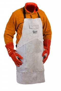 FUSION' Leather Welders Apron, Kevlar Stitched, Size Xlarge - Esko