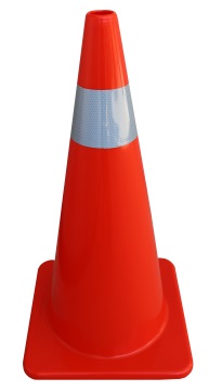 Orange PVC Reflectorised Cone 700mm - Esko