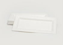 Plate Sugar Cane 13x26cm, Pack 50 - Vegware