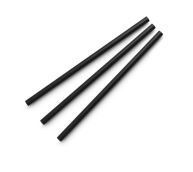 Straw 6 x 20cm PAPER black - Vegware - Carton 5000