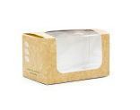 Box window 12.5 x 7.5 x 7cm high kraft - Vegware