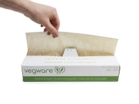 Wrap greaseproof unbleached 30x27cm dispenser pack, Pack 500 - Vegware