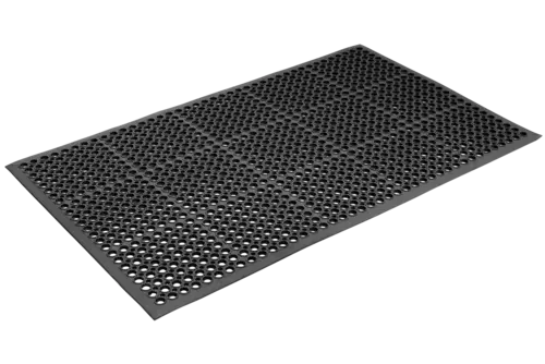 Safety Cushion Mat 900 x 600mm Black - AMS