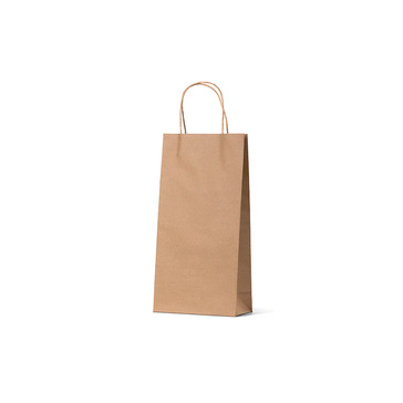 Brown Kraft Double Wine Bag - Bee Dee