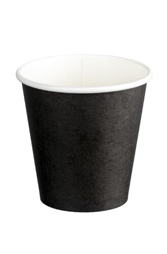 Double Wall PE Paper Hot Cups - Black, 6oz, 230ml  - Matthews