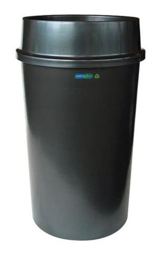 Plastic Flip Top Rubbish Bin 60L - Grey, 420mm x 750mm *Includes Lid - Matthews