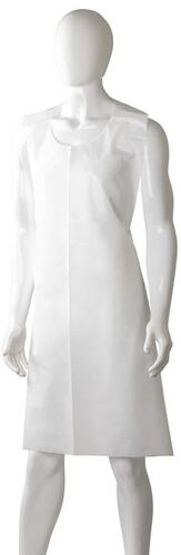 Polyethylene Back Tie Apron - White, 800mm x 1250mm x 20mu  *Light Duty - Matthews