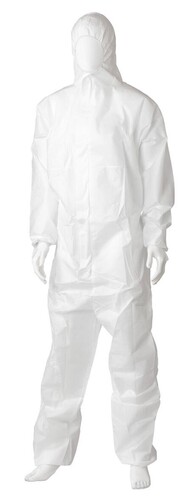 SMS Coverall Type 5/6 - White, 2XL, 50gsm *Breathable Coverall - Matthews