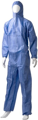 SMS Coverall Type 5/6 - Blue, M, 50gsm *Breathable Coverall - Matthews