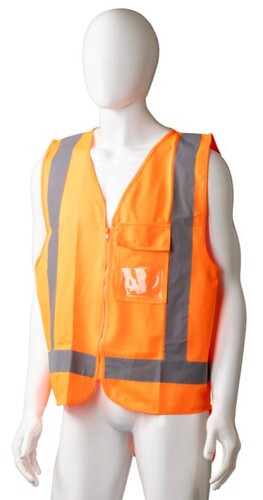 High Visibility Day/Night Safety Vest - Orange, 4XL, 120g Polyester Fabric Box 24 - Matthews