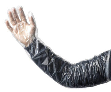 Polyethylene Shoulder Length Glove - Clear, 800mm x 40mu  - Matthews