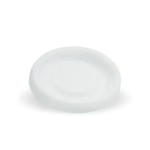 Lid 63mm / 4oz White PS No Hole for BioCup - Biopak