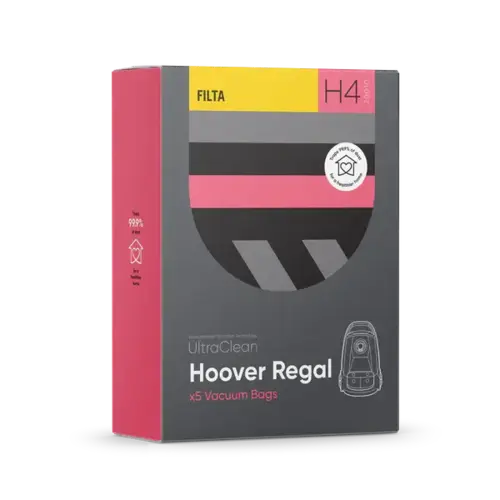 H4 - Ultraclean Hoover Regal SMS Multi Layered Vacuum Bags 5 Pack