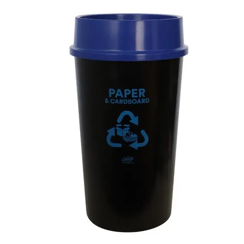 Sabco Recycling Station 60Lt Bin + Blue Lid ( Cardboard & Paper )